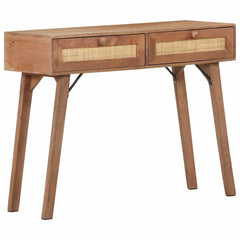 323598 vidaXL Console Table 100x35x76 cm Solid Mango Wood 1