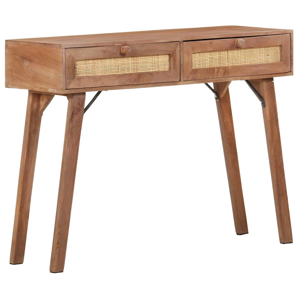 323598 vidaXL Console Table 100x35x76 cm Solid Mango Wood 4