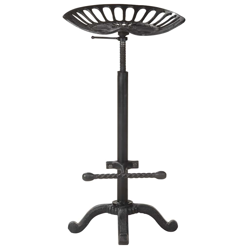 321044 vidaXL Bar Stool Black Cast Iron 2