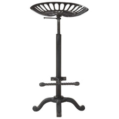 321044 vidaXL Bar Stool Black Cast Iron 2