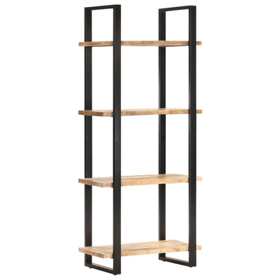 4-Tier Bookcase 80x40x180 cm Rough Mango Wood