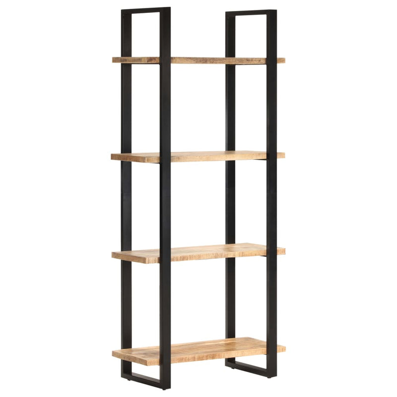 4-Tier Bookcase 80x40x180 cm Rough Mango Wood