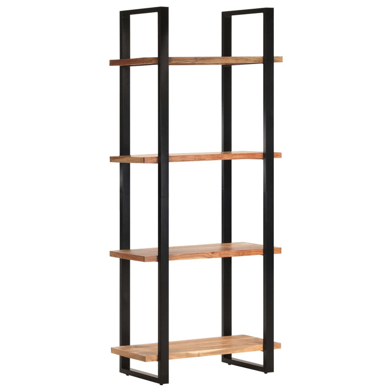 4-Tier Bookcase 80x40x180 cm Solid Acacia Wood