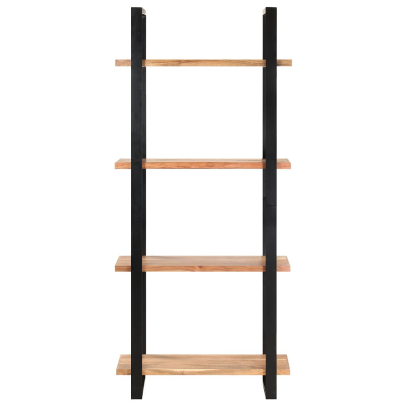 4-Tier Bookcase 80x40x180 cm Solid Acacia Wood