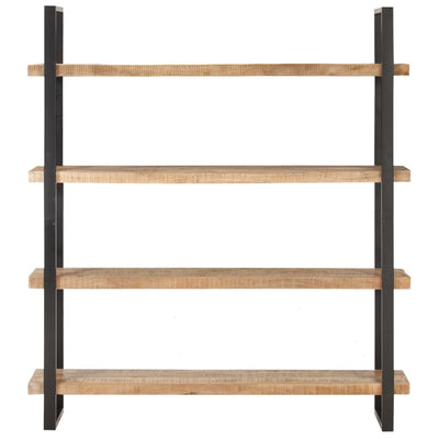 4-Tier Bookcase 160x40x180 cm Rough Mango Wood