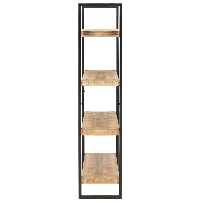 4-Tier Bookcase 160x40x180 cm Rough Mango Wood