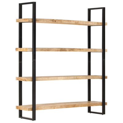 4-Tier Bookcase 160x40x180 cm Rough Mango Wood