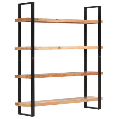 4-Tier Bookcase 160x40x180 cm Solid Acacia Wood