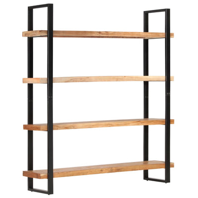 4-Tier Bookcase 160x40x180 cm Solid Acacia Wood