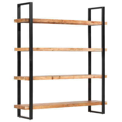 4-Tier Bookcase 160x40x180 cm Solid Acacia Wood