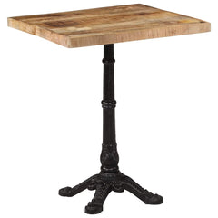 321084 vidaXL Bistro Table 60x60x77 cm Rough Mango Wood 1