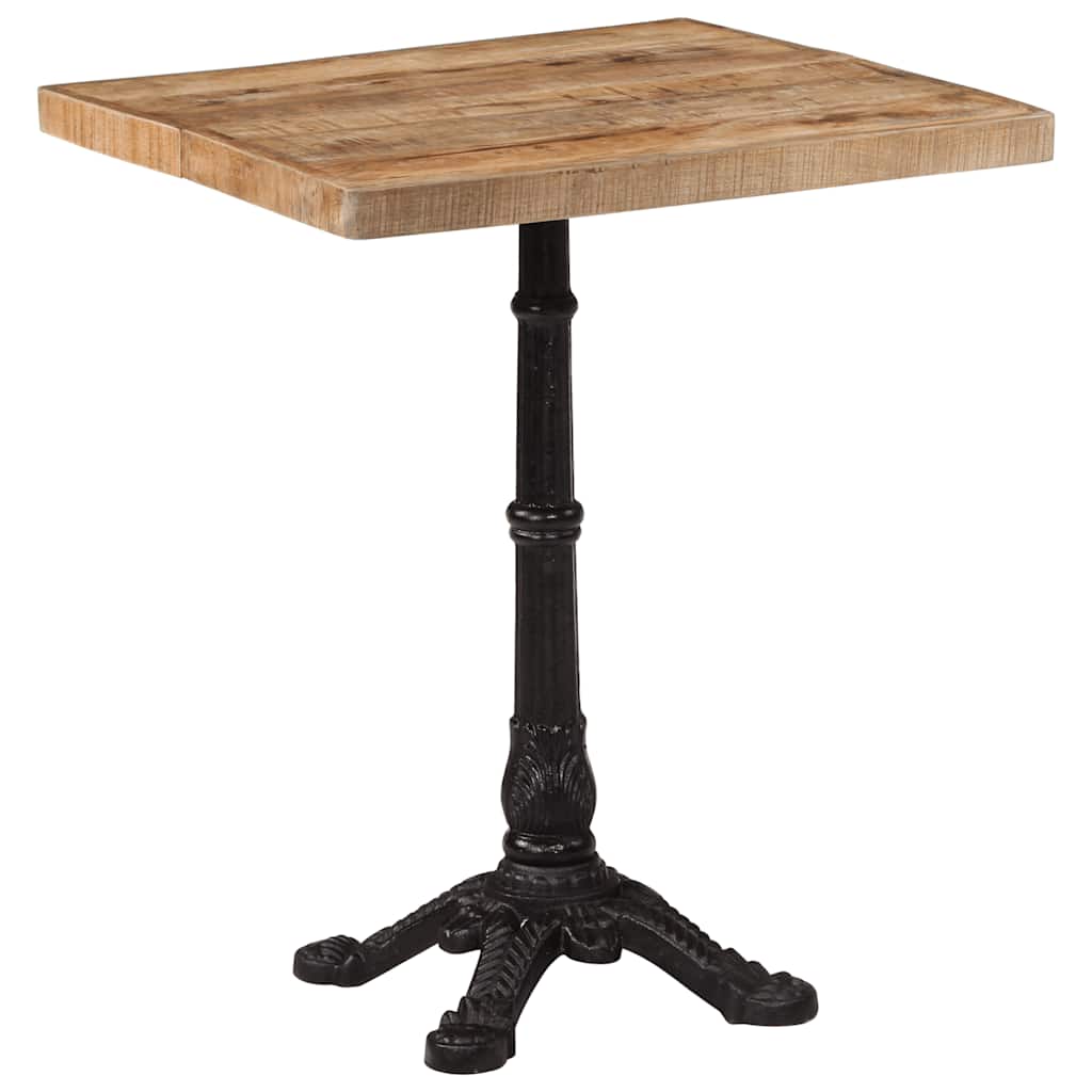 321084 vidaXL Bistro Table 60x60x77 cm Rough Mango Wood 2