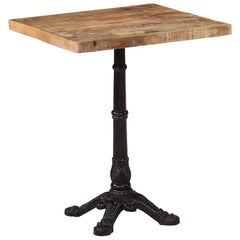 321084 vidaXL Bistro Table 60x60x77 cm Rough Mango Wood 3