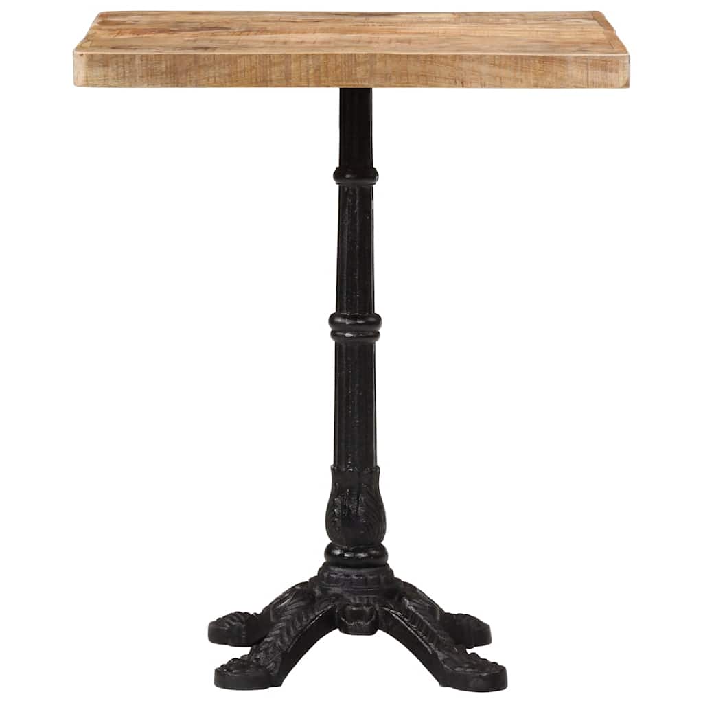 321084 vidaXL Bistro Table 60x60x77 cm Rough Mango Wood 4