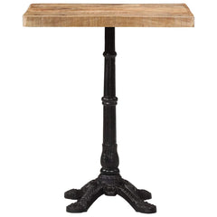 321084 vidaXL Bistro Table 60x60x77 cm Rough Mango Wood 4