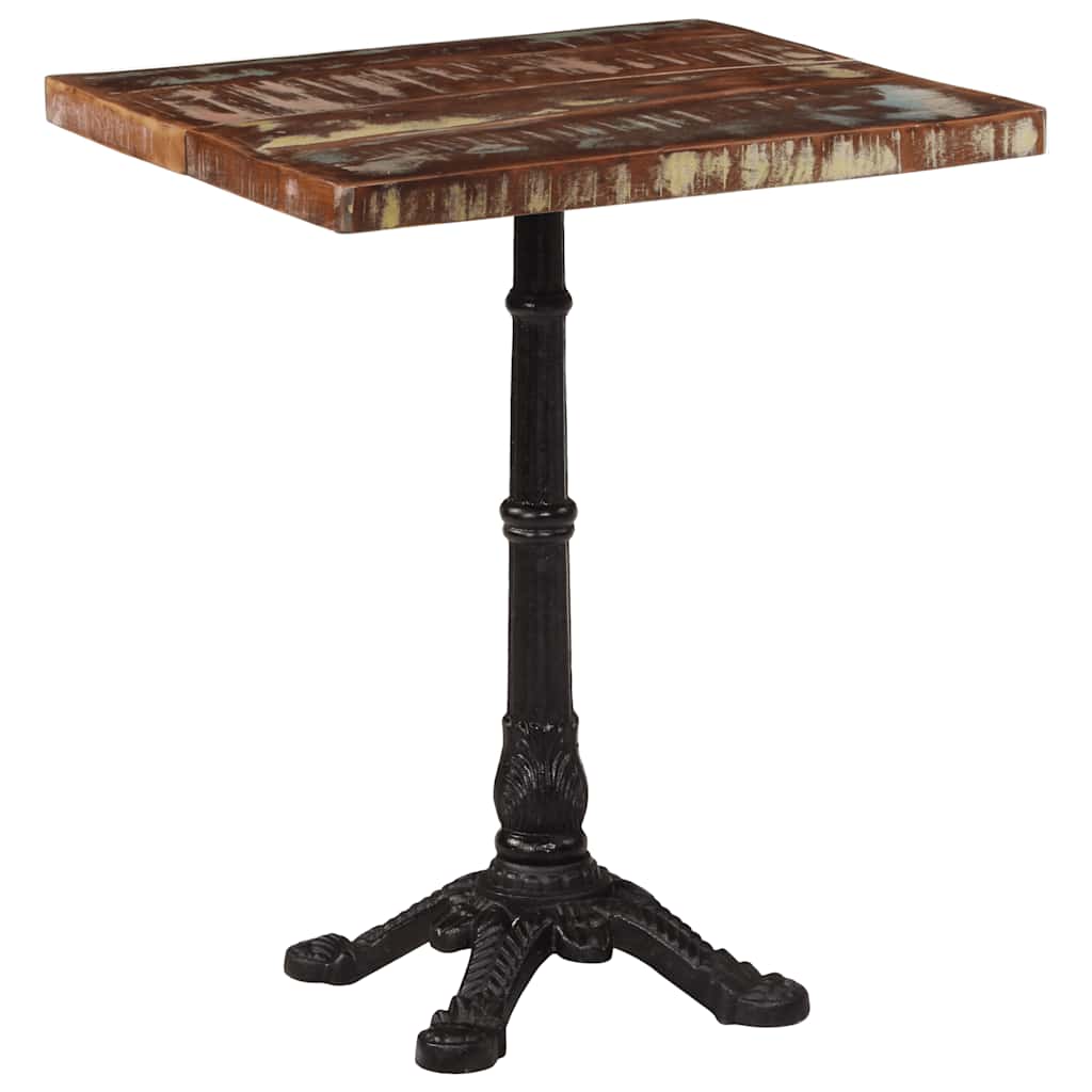 321086 vidaXL Bistro Table 60x60x76 cm Solid Reclaimed Wood 1