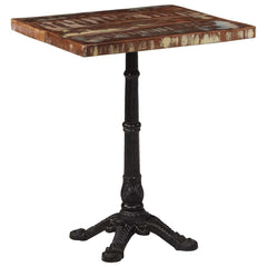 321086 vidaXL Bistro Table 60x60x76 cm Solid Reclaimed Wood 1