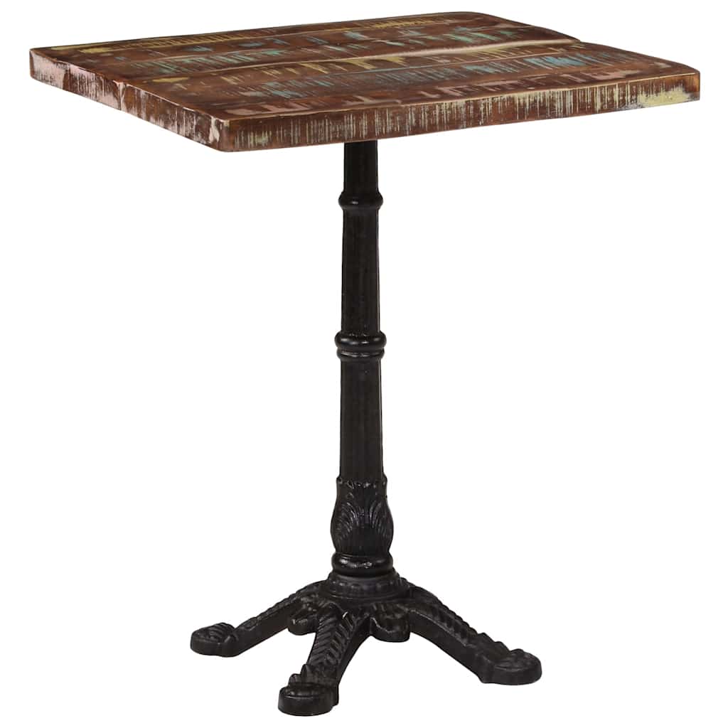 321086 vidaXL Bistro Table 60x60x76 cm Solid Reclaimed Wood 2