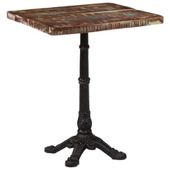 321086 vidaXL Bistro Table 60x60x76 cm Solid Reclaimed Wood 2