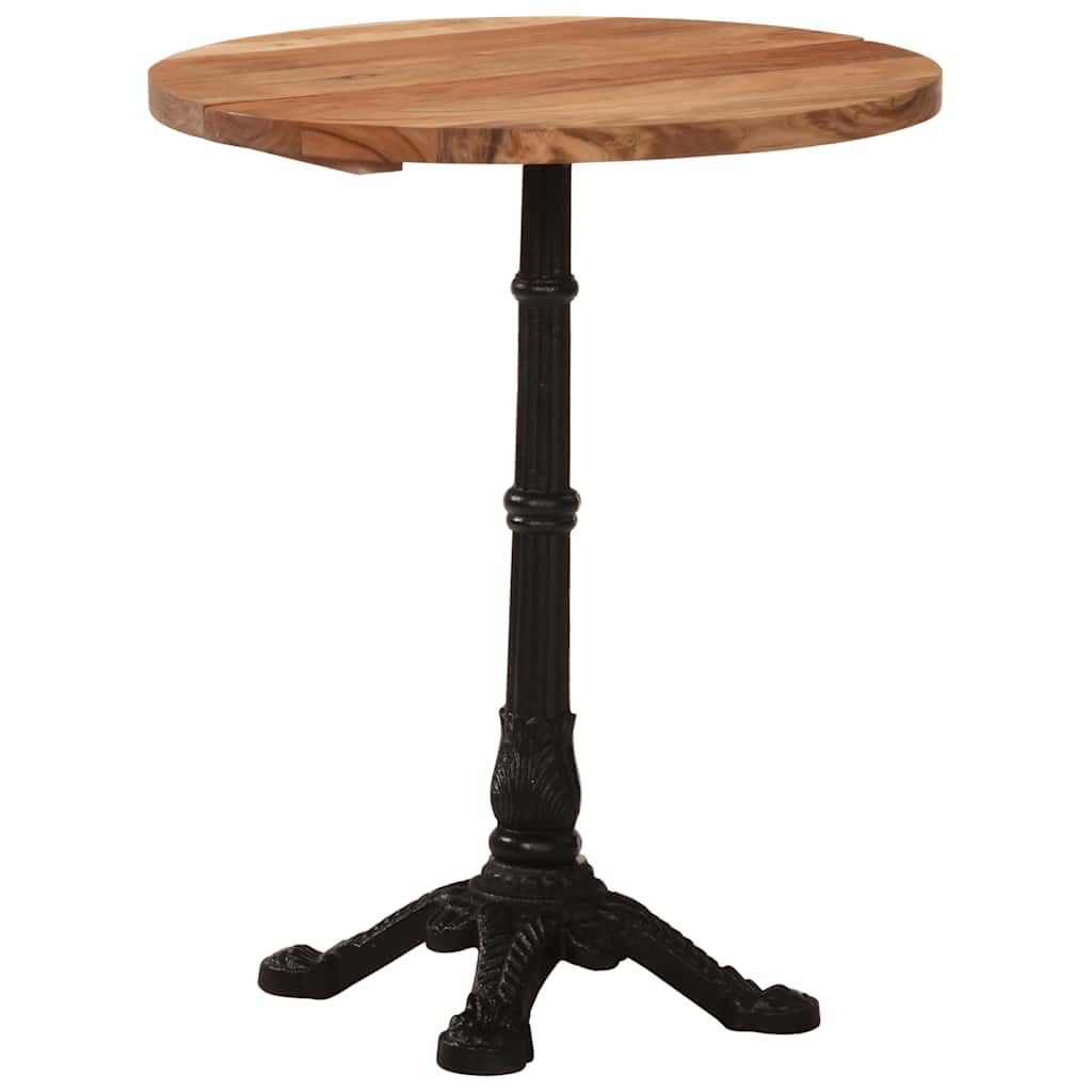 321088 vidaXL Bistro Table Ø60x76 cm Solid Acacia Wood 3