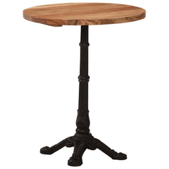 321088 vidaXL Bistro Table Ø60x76 cm Solid Acacia Wood 3