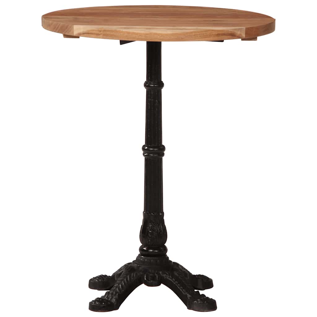 321088 vidaXL Bistro Table Ø60x76 cm Solid Acacia Wood 4