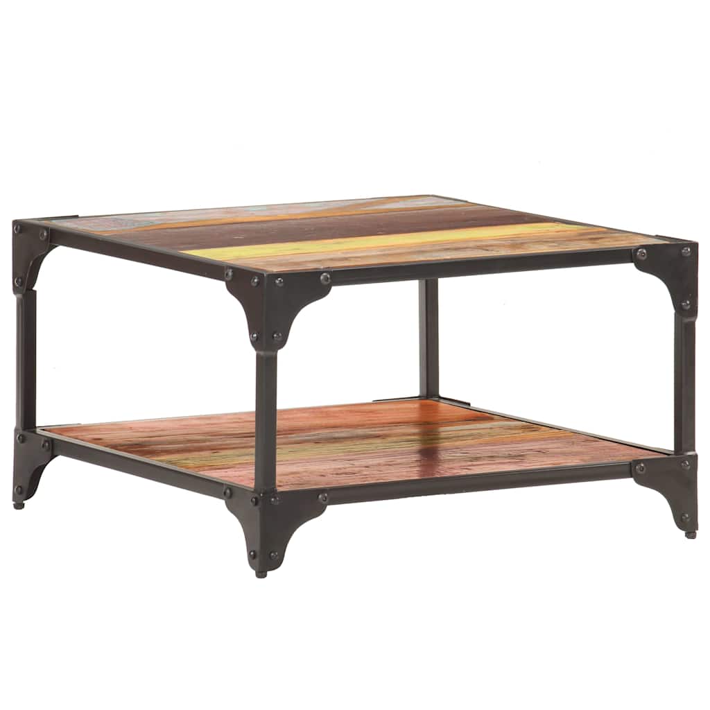 Coffee Table Height 35 cm 60 cm 60 cm Solid reclaimed wood