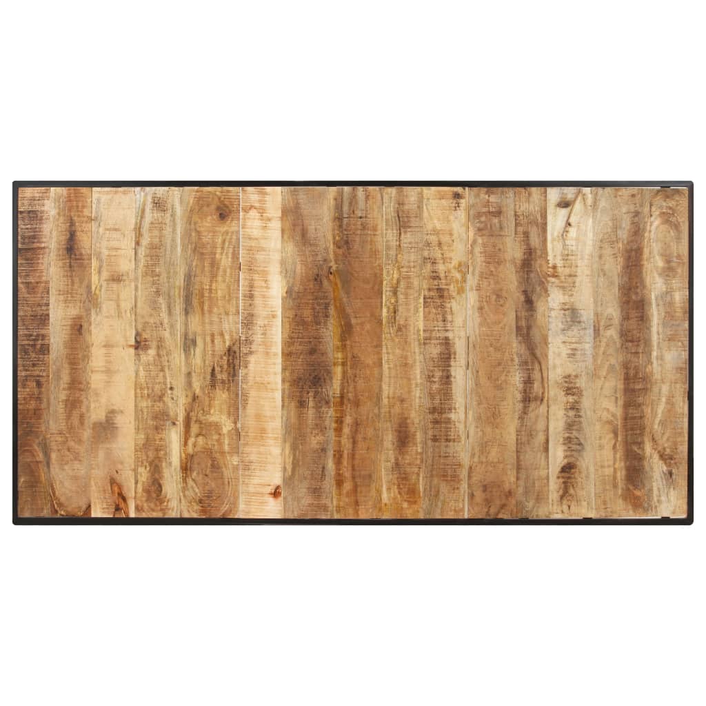 vidaXL Dining Table 180 cm Rough Mango Wood 4