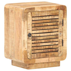 320462 vidaXL Bedside Cabinet 40x30x50 cm Rough Mango Wood 2