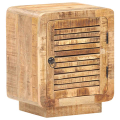 320462 vidaXL Bedside Cabinet 40x30x50 cm Rough Mango Wood 4