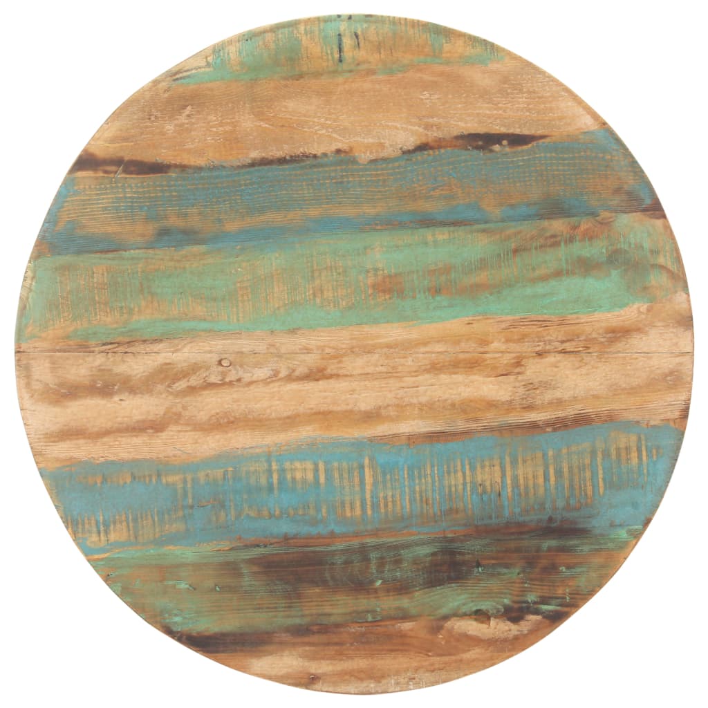 vidaXL Dining Table 80 cm Solid Reclaimed Wood 2