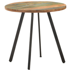 vidaXL Dining Table 80 cm Solid Reclaimed Wood 6