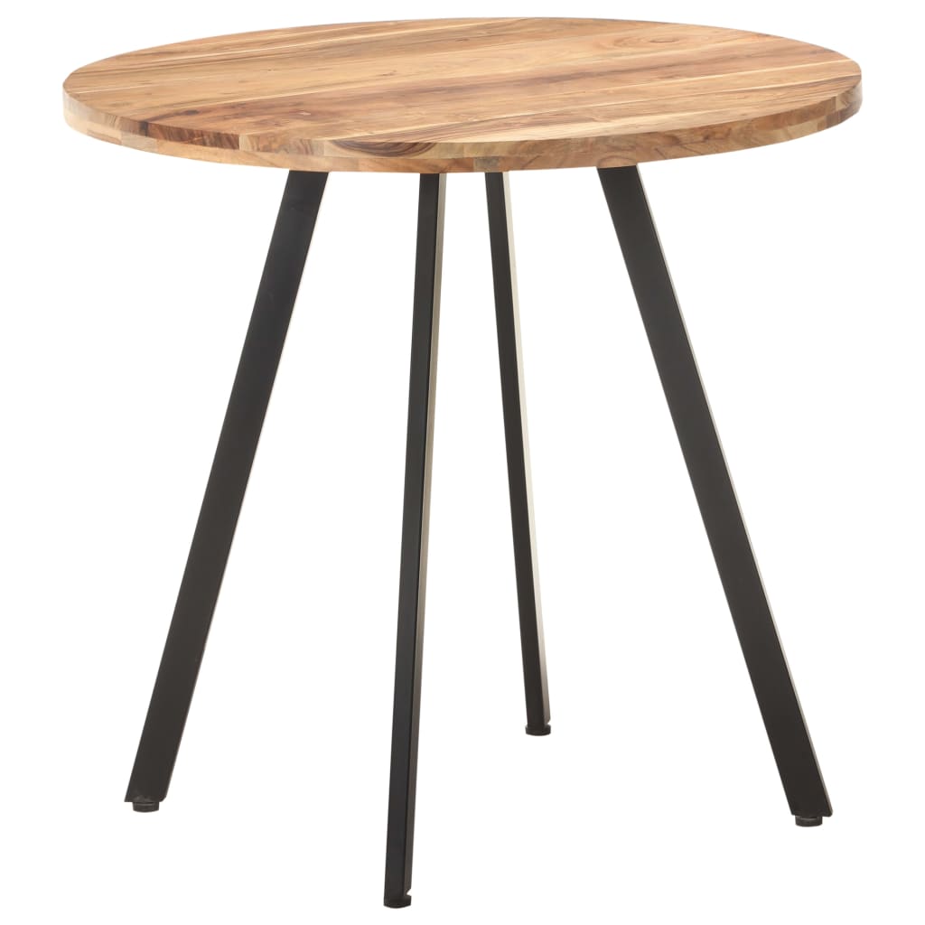 vidaXL Dining Table 80 cm Solid Acacia Wood 1