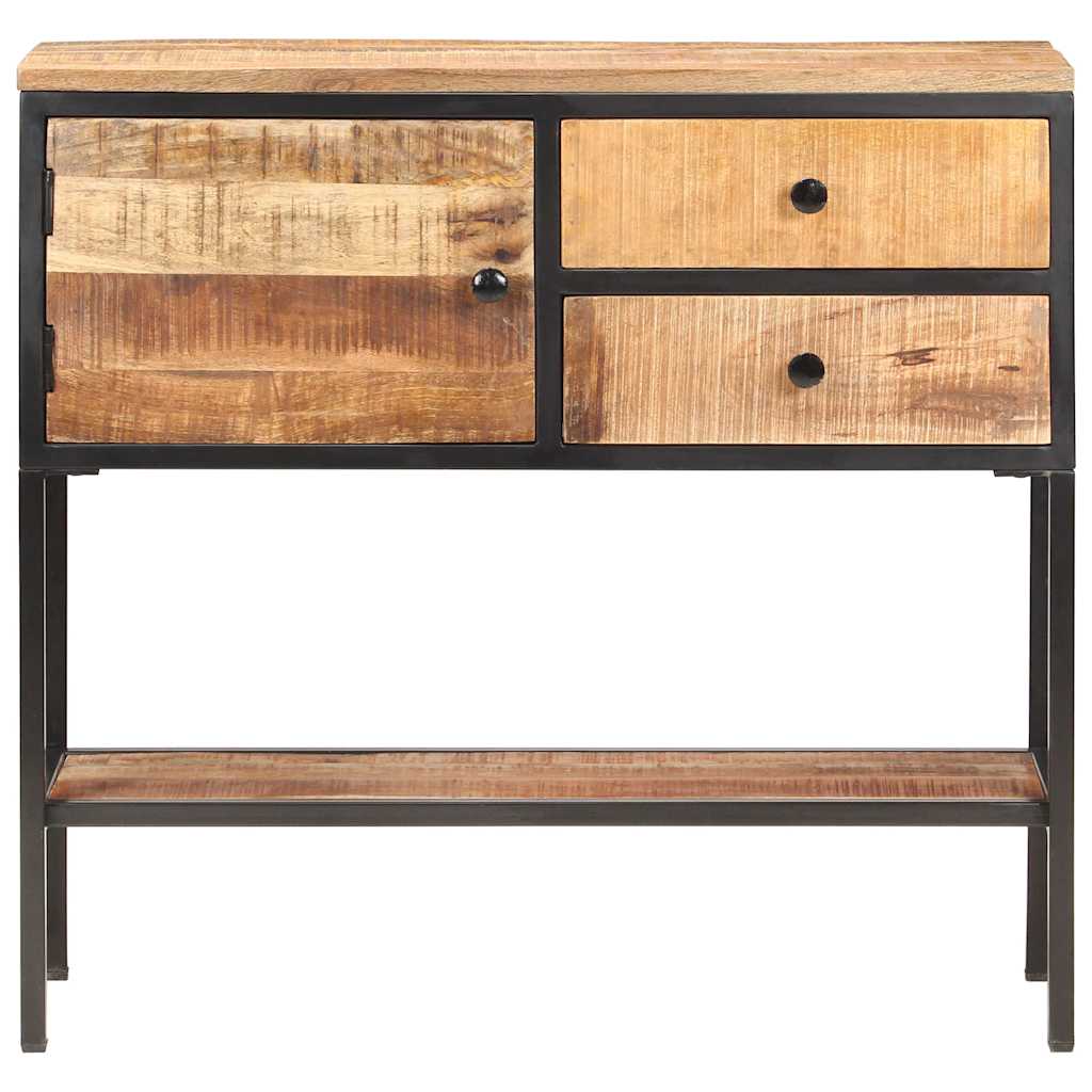 320486 vidaXL Sideboard 85x30x80 cm Rough Mango Wood 3