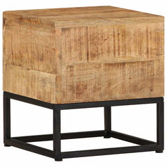 vidaXL Side Table | Natural mango wood, black 1