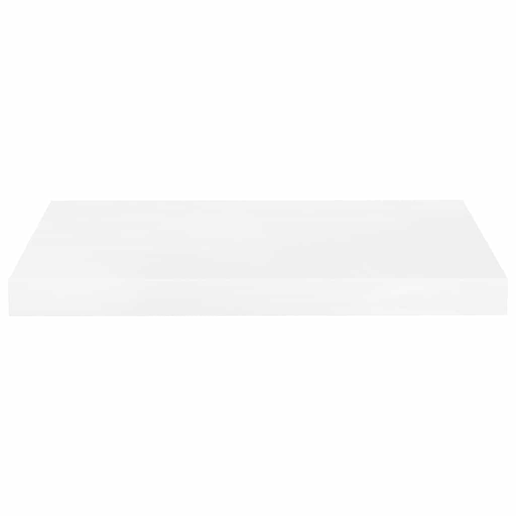 vidaXL Floating Wall Shelves 4 pcs High Gloss White 50x23.5x3.8 cm MDF 6