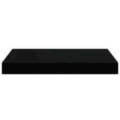 vidaXL Floating Wall Shelves 4 pcs High Gloss Black 40x23.5x3.8 cm MDF 6