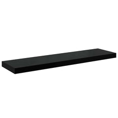 vidaXL Wall Shelf | Set of 2 | High gloss black | Honeycomb MDF, metal 6