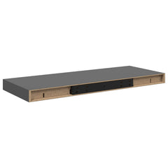 Floating Wall Shelves 60x23,5x3,8 cm MDF 4 60 x 23.5 x 3.8 cm High gloss grey