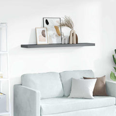 vidaXL Wall Shelf | High gloss grey | Honeycomb MDF | Large 1
