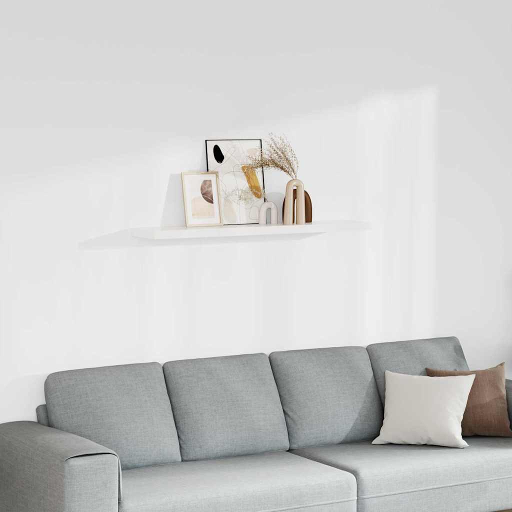 vidaXL Wall Shelf | White | Honeycomb MDF, Metal | Standard | Wall mounting 1