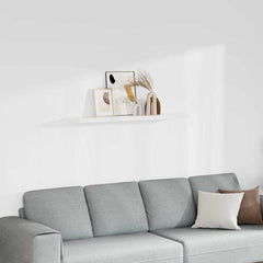 vidaXL Wall Shelf | White | Honeycomb MDF, Metal | Standard | Wall mounting 1