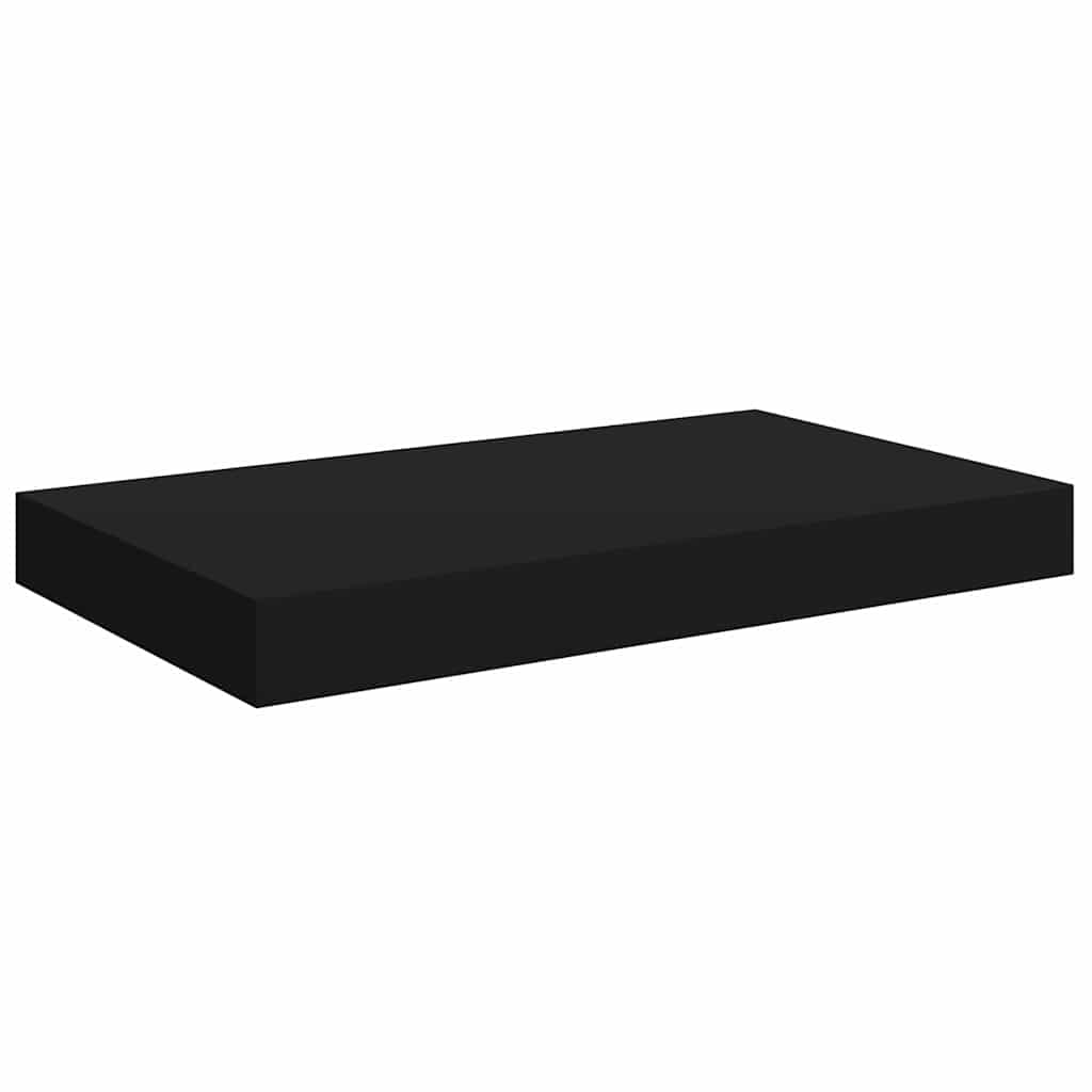 vidaXL Floating Wall Shelves 4 pcs Black 40x23.5x3.8 cm MDF 6