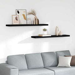 vidaXL Floating Wall Shelves 120x23.5x3.8 cm MDF 2 pcs