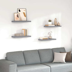 vidaXL Floating Wall Shelves 60x23.5x3.8 cm MDF 4 pcs