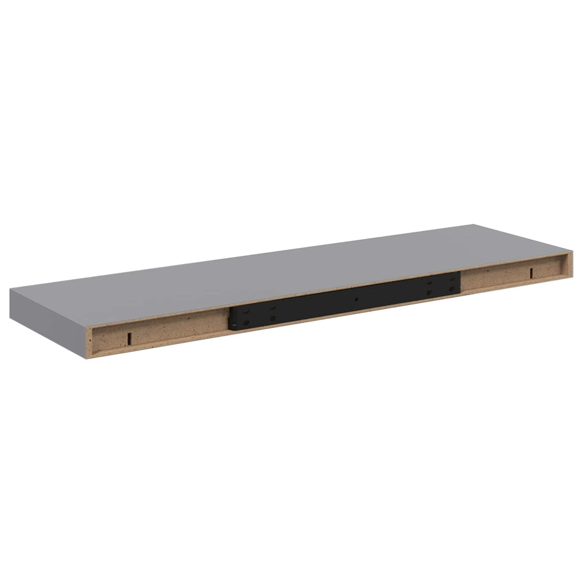 Floating Wall Shelves 80x23,5x3,8 cm MDF 4 80 x 23.5 x 3.8 cm Grey