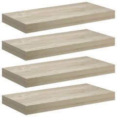 vidaXL Floating Wall Shelves 4 pcs Oak 50x23x3.8 cm MDF 2