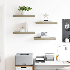 vidaXL Floating Wall Shelves 4 pcs Oak 50x23x3.8 cm MDF 3