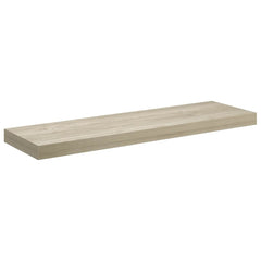 vidaXL Wall Shelf | Set of 2 | Oak | Honeycomb MDF, metal | 80x23.5x3.8 cm 6