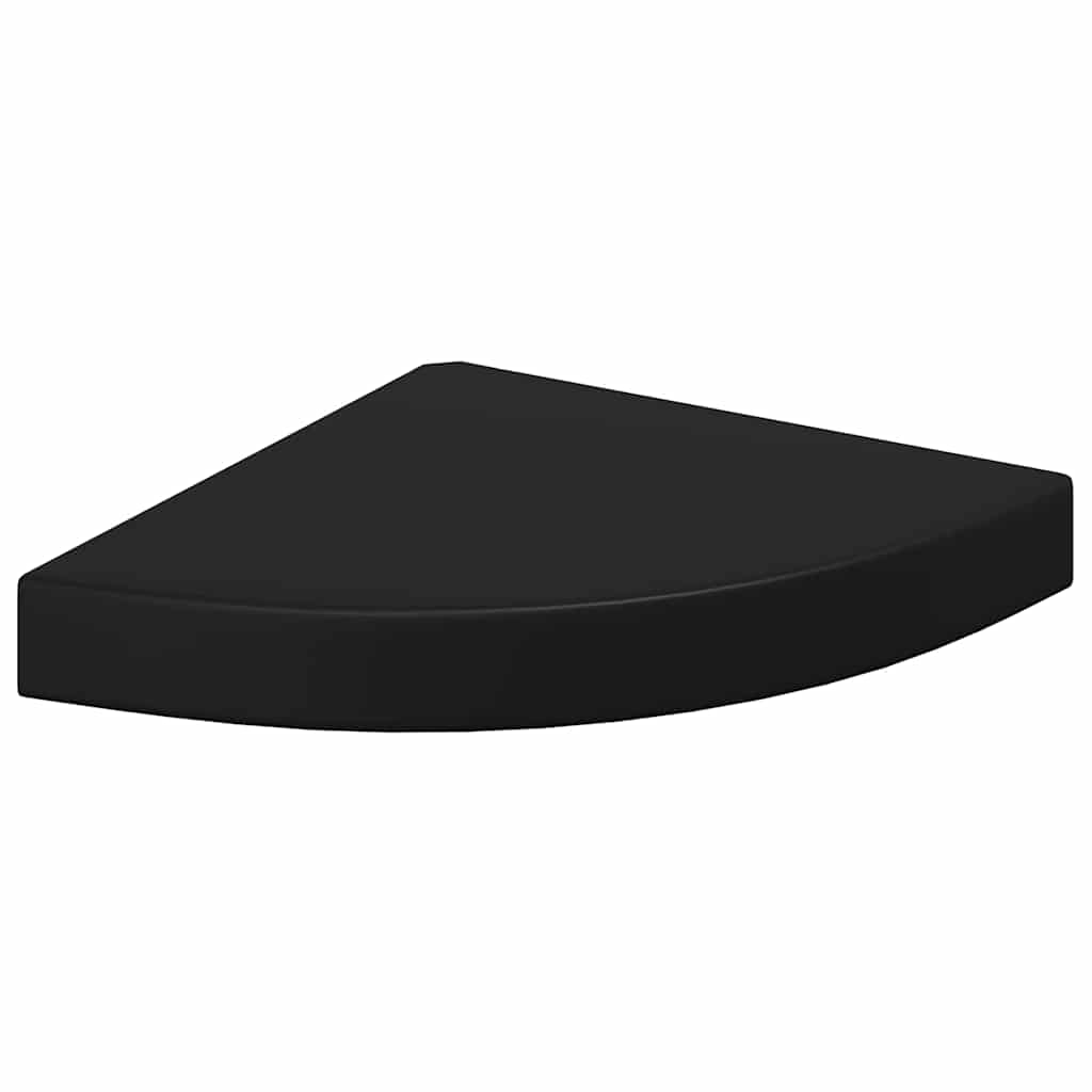 vidaXL Corner Shelf |  Set of 4 | Black | Honeycomb MDF, metal | Medium 5